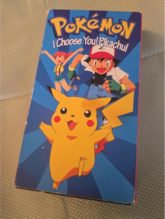 Nintendo Other - Vintage Pokémon I Choose You! Pikachu! VHS Tape Pioneer VIZ Video 1998